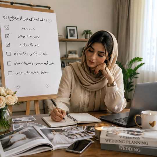 مراحل کارهای عروسی
